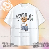 24h shipping N9THNOVA Bear Polo High-quality T-shirt, Unisex, vintage