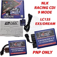 NLK PERFORMANCE EX5 DREAM/LC135 V1-V7 ADJUSTABLE CDI RACING 9 MODE PNP WITH MODE CABLE RACING CDI