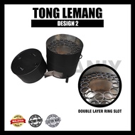 BBQ Drum Lemang | Tong Lemang | 200L Full Set With Ring Slot And Drum Cover On Top - For Gas Kitchen