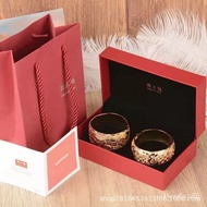 New Octagonal Chow Tai Fook Jewelry Box Gold Pair Ring Necklace Box Pig Brand Dragon and Phoenix Bracelet Bracelet Box