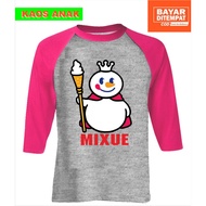 Children's MIXUE CLOTHES 3/4 SLEEVES | Ice CREAM CLOTHES | Mixue CLOTHES | Ai CHA CLOTHES