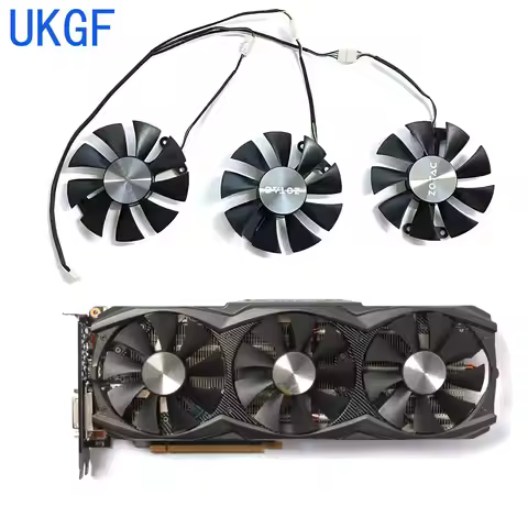 New For ZOTAC GeForce GTX970 980ti AMP! Extreme Core Edition Graphics Card Replacement Fan GA91S2U