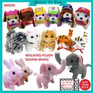 Cat Toy Meow Electronic Cats Plush/Bunny Robot Toy Rabbit Walking Paw Patrol Team Toy Elephant Toys Kids Toys