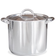 MBG SUPRA Stock Pot 20 QT Stainless Steel Thick & Durable Pan for Boiling and Cooking Large