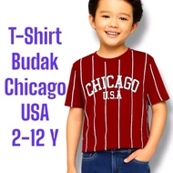 T-shirt, Baju bodak kids Chicago USA