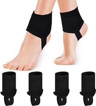 2 Pairs Black Ankle Protector Soccer Ankle Guard Pads Elastic Football Ankle Protection Ankle Soccer Support Guards Soccer Ankle Support Pads for Running Basketball Ankle Soccer Football Supplies