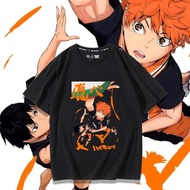 Volleyball Youth League Anime Printed Dress Up Summer New Couple Short Sleeve Pure Cotton Men's And 