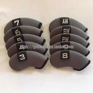 Golf iron cover golf iron cover 10pcs Set Gray iron Set Full Set Protective cover