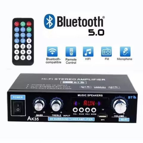 AK35Digital Amplifier BluetoothUTwo-Channel Bluetooth Amplifier