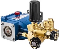 WOJET Triplex Plunger Pressure Washer Pump, 3600PSI 2.7GPM, 3/4" Shaft, Self-Priming, Horizontal Rep