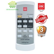KDK/K14Y2 / K15Y2 Ceiling Fan Remote Control Original