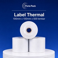 Thermal Label 100mm x 100mm contains 500 sheets
