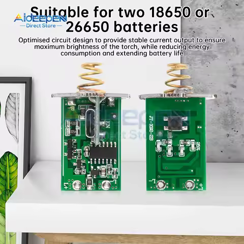6-8.4V Dual Lithium Flashlight LED Drive Board 3/5 Modes PCB Circuit Board DIY Accessories J922B for