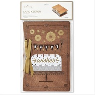 HALLMARK - CARD KEEPER - GIFT - HAPPY WISHES - BIRTHDAY CARD KEEPER