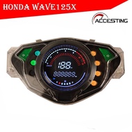 LED speedometer digital computer assembly Asian Wolf electronic computer LCD meter for Honda Wave125