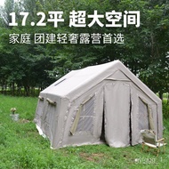 Building-Free Inflatable Tent Outdoor Camping Cotton Cloth Camping Roof Tent Self-Driving Travel Portable Folding Tent