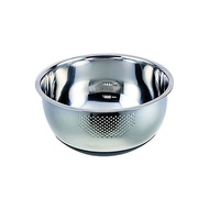 Pearl Metal Rice Earthenware Bowl 24cm Stainless Steel Rubber Bottom at Aqua HB-4138
