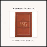 027 KJV 1611 (King James Version) Holy Bible Indexed Large Print Thinline Tan Faux Leather