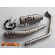 Racing exhaust XSR 155 - XSR155 Fullsysteem sanblast