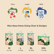 Nino Nana Diaper Pants L, Citrus (9-14kg)