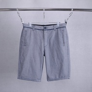 Summer Washed Cotton Men's Soft Casual Mid-Leg Pants Trendy Korean Version Mid-High Waist Flip Pants