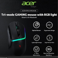 Acer OMR246 (Black/White)Tri-Mode Wireless Gaming Mouse RGB Light | 2.4G + Bluetooth + Wired