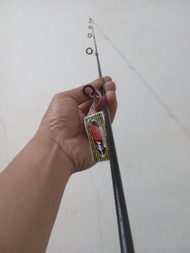 Ujung Joran pancing Reel bahan fiber Ring 4dan6 sambungan atas joran ril