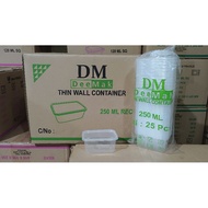 Thinwall DM 250ML REC/ THINWALL BOX 250ML REC CONTENTS 25 PCS