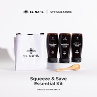 El Nahl™ Squeeze &amp; Save Essential Kit, 2 Original &amp; 1 Lemon Infused 100% Pure Black Seed Honey + FREE GIFTS