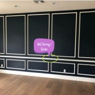 10 Meter Wainscoting pvc foam 6cm / Wall Skirting / Wainscoating  / Frame / skirting wall / wall bor