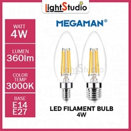 Megaman LED Filament Bulb 4W Warm White E14/E27