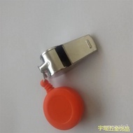 🚓Edging Whistle Metal Badge Reel Whistle Referee Competition Halter Whistle Outdoor Sports Timing Whistle in Stock Whole