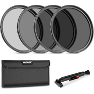 52mm ND Lens Filter Kit: ND2 ND4 ND8 ND16, Lens Cleaning Pen, Filter Pouch Neutral Density Filter an