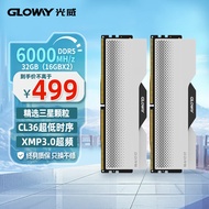 光威（Gloway）32GB(16GBx2)套装 DDR5 6000 台式机内存条 龙武系列 三星颗粒 CL36