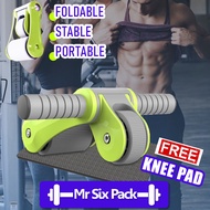[RANDOM COLOUR] FOLDABLE 2 WHEELS AB ROLLER ABDOMINAL MUSCLE CORE HOUSE GYM TRAINING FITNESS EQUIPME