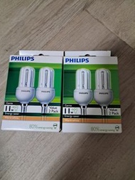 Philips飛利浦 小螺絲 led 燈膽 warm white （黃光） 11 w 三個