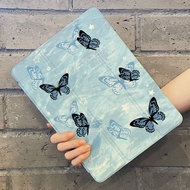 For iPad Protective Case 9th Generation Butterfly Graffiti 10.2 Foldable Transparent MINI6 10th Gene