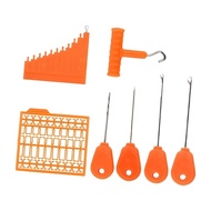 Seas Puller Fishing Baiting Rigging Needle with Boilie V Stopper Knot Tool Driller Knot Needle Wire 