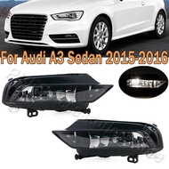 PMFC Fog Light Assembly Front Bumper Fog Lamp Assembly Whit Halogen Buld For Audi A3 Sedan 2015-2016