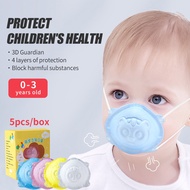 【❥❥】Reusable Quality Kid Face Mask Newborn Baby Safety Mask 3d Stereoscopic Protective Mask Soft Breathable Adjustable 【PUURE】