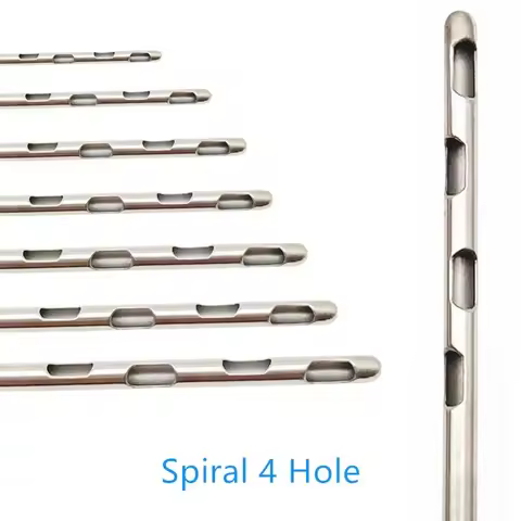 Spiral Four Holes Liposuction Cannula Fat Transfer Needle Liposuction Tool Fat Harvesting Cannula fo