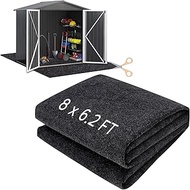 8.3 x 6.3 FT Sheds Outdoor Storage Clearance Mat, Outdoor Carport Dustproof Floor Mat Washable Patio