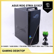 ASUS ROG STRIX G15CF Intel Core i5-12400F 16GB DDR4 RAM 1TB NVMe SSD RTX 3060 Ti 8GB Win 11 HSL Used