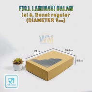 (Isi 30pcs) Box Donat Viral Isi 6 / Isi 3 โ Dus Donat Kekinian Isi 1โ12 & Mini - Kardus Donat Mini I