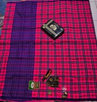 SARUNG BHS KBS GOLD  SILVER SUTERA SPUNSILK WARNA PINK