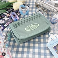 Daylife ins pastel cute Korean japanese y2k kpop kdrama bill slot money ID coin Case Card Wallet pur