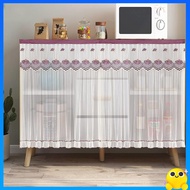 langsir kabinet dapur langsir dapur langsir dapur pendek skirting dapur Kitchen Cabinet Curtain Curtain Lace -free Ponching Decoration Curtain Under the tables of debris stoppherli