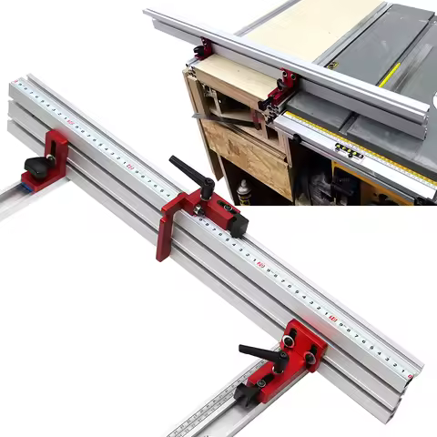 T-slot T-track Aluminium Profile Fence Track stop Miter Gauge For Table Saw Router Table Bandsaws DI