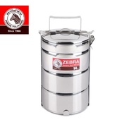 ZEBRA Stainless Steel SUS304 14cm 3.5 Tier Buddy Pinto Tiffin Carrier Food Container 14cm X 3 Take Away box 斑马牌
