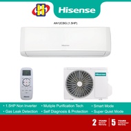 Hisense Air Conditioner (1.0HP/1.5HP) Non-Inverter Multiple Purification Technology Healthy Aircond AN09CBG / AN12CBG